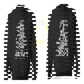Gamer Skeleton Gamer N Boys Video Gaming Bruh Sweatshirt | Seseable UK