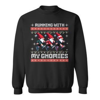 Gnome Christmas 5K Running Team Squad X-Mas Fun Run Sweatshirt - Thegiftio UK