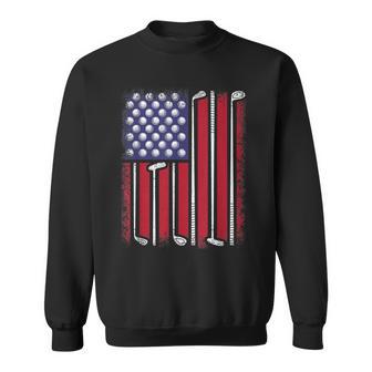 Golf American Flag Golf Player Vintage Golfer Boys Sweatshirt - Thegiftio UK