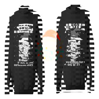 Golf Player Christmas Hat Lights On A Ball Sweatshirt | Mazezy