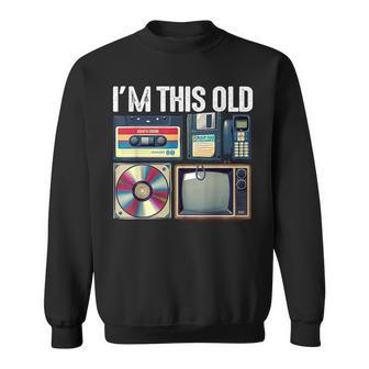 I’M This Old Retro Cassette Tape 80S 70S Birthday Men Sweatshirt - Thegiftio UK