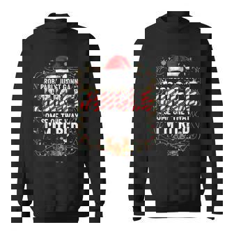 Jingle Tired Christmas Light Reindeer Holiday Pajama Sweatshirt | Seseable CA