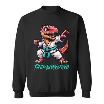 Martial Arts Karate Taekwondo Dino Animal Cute T Rex Sweatshirt - Thegiftio UK