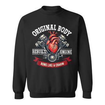 Open Heart Bypass Surgery Survivor Heart Transplant Sweatshirt - Thegiftio UK