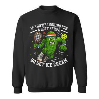Pickle Playing Pickleball Pun Cool Pickleball Players Sweatshirt - Thegiftio