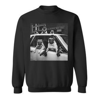 Pug Meme Pug Gangster Dog Street Style Sweatshirt - Thegiftio UK