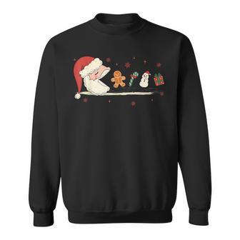 Santa Cookie Chasing Gingerbread Man Cookie Costume Sweatshirt - Thegiftio UK