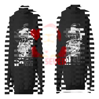 Santa Says Six Seven Poker Christmas 67 Meme Xmas Mens Sweatshirt | Seseable CA