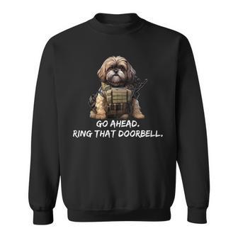 Shih Tzu Dog Dad Ring That Doorbell Dog Sweatshirt - Thegiftio UK