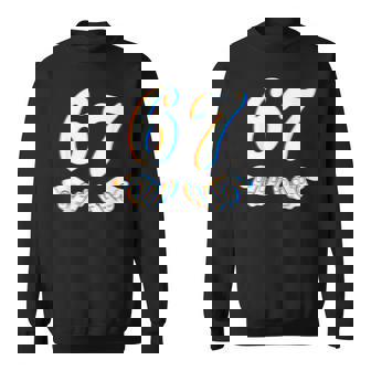 Six Seven 6 7 Meme Gen Alpha Slang 6 7 Hands School Sweatshirt - Seseable