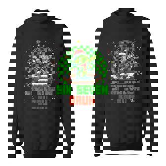 Six Seven 67 Bruh Meme 6 7 Santa Christmas Pajamas Sweatshirt | Mazezy