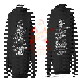 Six Seven Christmas 6-7 Meme Rock Santa Six Seven Bruh Sweatshirt | Mazezy