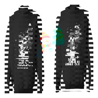 Snow-Fi Signal Lost Snowman Christmas Sweatshirt - Thegiftio