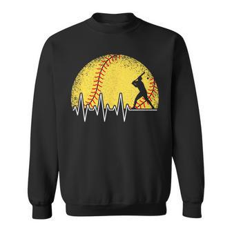 Softball Heartbeat Softball Player Boys Sweatshirt - Thegiftio UK