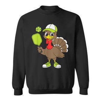 Thanksgiving Pilgrim Pickleball Turkey Sweatshirt - Thegiftio UK