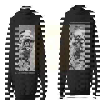 Turtle With Sunglasses Retro Christmas Festive Animal Sweatshirt | Mazezy