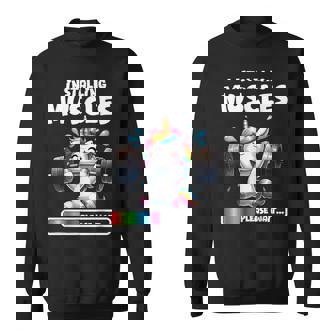 Unicorn Workout Gym Fitness Weightlifting Cute Unicorn Sweatshirt - Monsterry