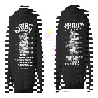 Weightlifter Powerlifter Workout Unicorn Sweatshirt - Monsterry