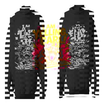 I Am Yelling Carl Donut Cat Meme Sweatshirt - Thegiftio