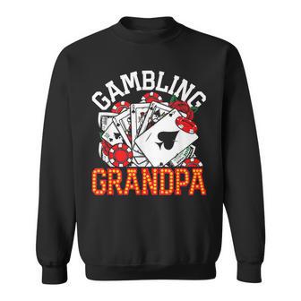 Gambling Grandpa Vegas Casino Slot Machines Sweatshirt - Thegiftio