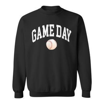 Game Day Baseball Player And Fan Graphic Sweatshirt - Thegiftio UK