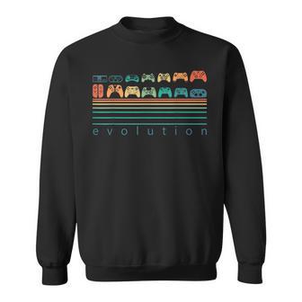 Gaming Controllers Evolution Video Game Retro Gaming Gamer Sweatshirt - Thegiftio UK
