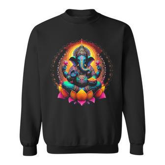 Ganesha-Symbol Yoga Hindu-Elefant Gott Ganesha Puja Sweatshirt - Geschenkecke