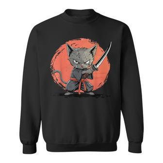 Gato Ninja Japonés Kawaii Korat Catamurai Camisa de entrenamiento - Regaloses