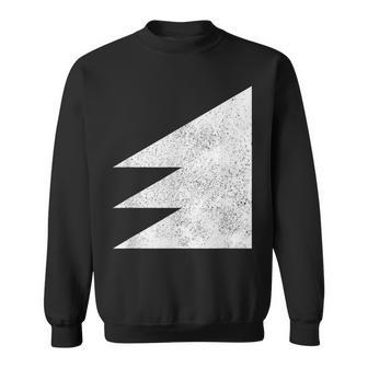 Geometric Right Angled Overlapping Triangles Geometry Art Sweatshirt Unisex | Mazezy