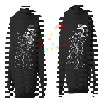 German Boxer Dog Christmas Lights Xmas Pet Animal Dog Lover Sweatshirt Unisex | Mazezy