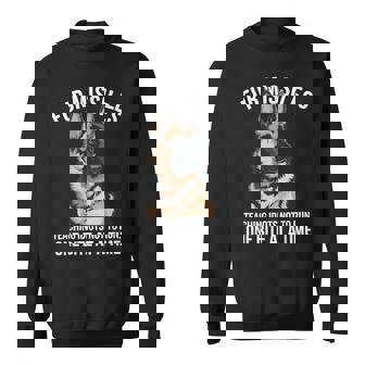 German Shepherd Training Canine K9 Law Enforcement Fur Missiles Teaching Idiots Not To Run -Adults Black Sweatshirt | Mazezy