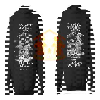 Gingerbread Christmas Nativity Sweetest Ever Jesus Mary Sweatshirt | Mazezy