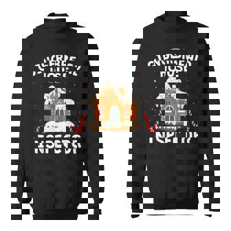 Gingerbread House Inspector Cookie Baking Christmas Sweatshirt | Mazezy