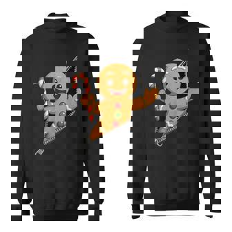 Gingerbread Man Christmas Cookie Baking Cute Graphic Sweatshirt | Mazezy