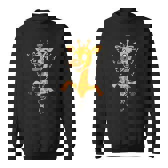 Girafe Mignonne Regardant Hors De La Fermeture Éclair Dessin Animé Sweater e - Cadeauxyz