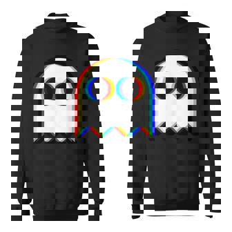 Glitch Ghost Retro Rave EDM House Music Festival Sweatshirt Unisex | Mazezy