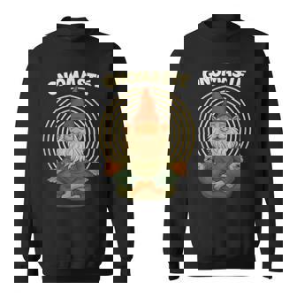 Gnomaste Yoga Gnome Garden Meditation Pun Sweatshirt Unisex | Mazezy