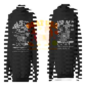 Goat USA Thankful For Being The Goat Thanksgiving Sweatshirt - Monsterry