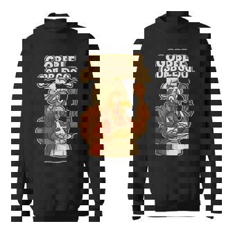 Gobble Gobblegool Italian Thanksgiving Italia Grandma Turkey Sweatshirt Unisex | Mazezy