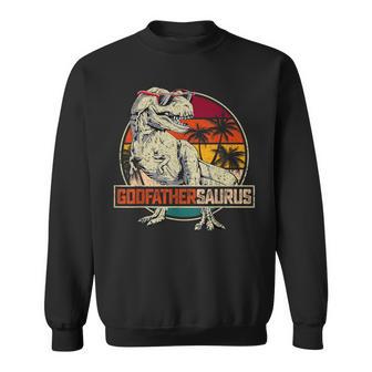 Godfathersaurus T Rex Dinosaur Godfather Saurus Family Match Sweatshirt - Thegiftio UK