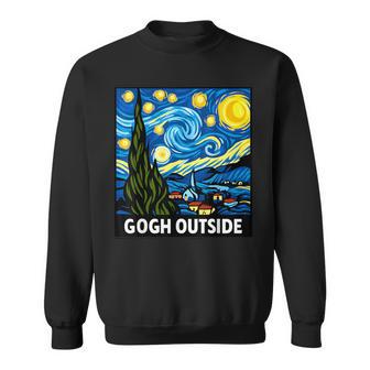 Gogh Outside Starry Starry Night Vincent Van Gogh Sweatshirt - Thegiftio UK