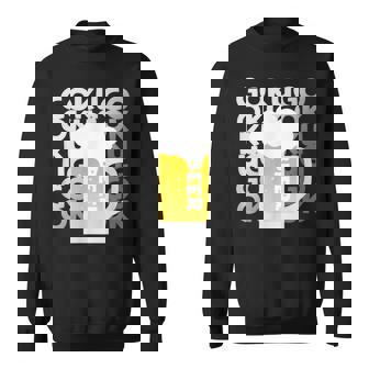 Gokugoku ビール 生ビール 泡 夏 居酒屋 仲間 楽しい 美味しい 爽快 メンズ レディース スウェットシャツ - Kawaiitshirt