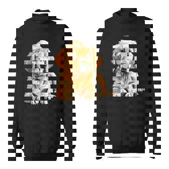 Golden Retriever Dog Puppy Graphic Sweatshirt - Monsterry