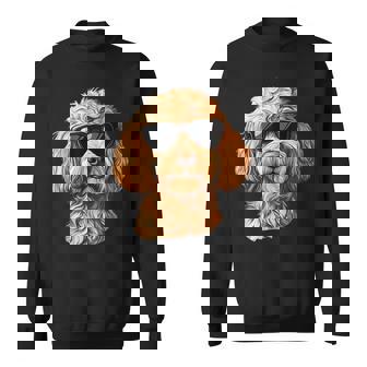 Goldendoodle Sunglasses Sweatshirt - Monsterry