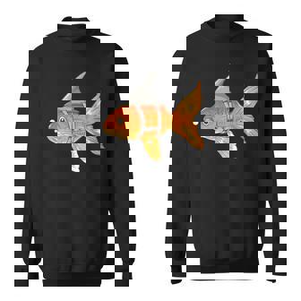 Goldfish With Shark Fin Cartoon Sweatshirt - Thegiftio