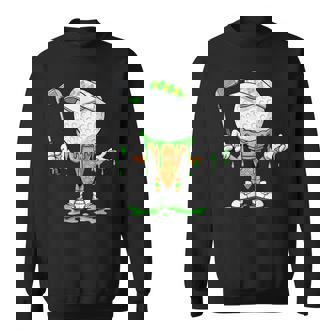 Golf Ball Ice Cream Cone Drip Graphic Sweatshirt Unisex | Mazezy