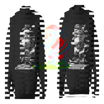 Golfer Santa Christmas Swing Golf Lover Sport Tee Sweatshirt Unisex | Mazezy