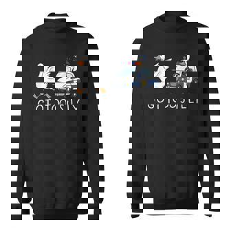 Goose Got Too Silly Police Joke Goose Saying Pun Humor Sweatshirt - Monsterry