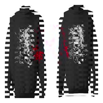 Gothic Anime Demon Waifu Cute Japan Manga Vaporware Retro Sweatshirt - Thegiftio