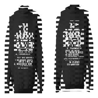 The Grandpa Code Cool Grandfather Joke Fathers Day Sweatshirt - Monsterry